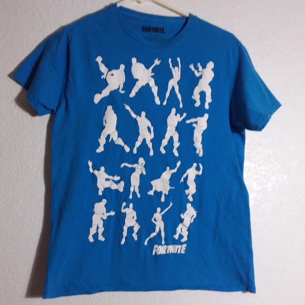 Fortnite Blue Medium Women's 100% Cotton Tshirt